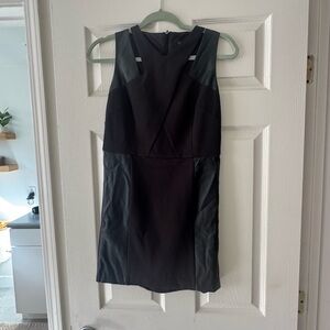 Laundry By Shelli Segal Black and Gray Mini Dress